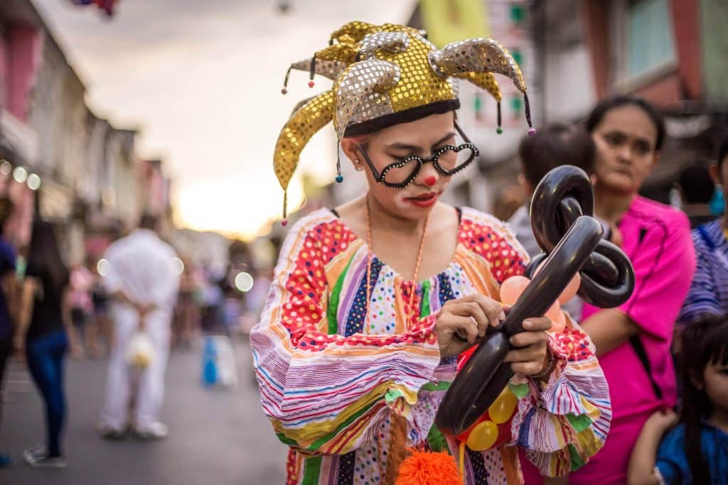 Sunday walking street market in Phuket