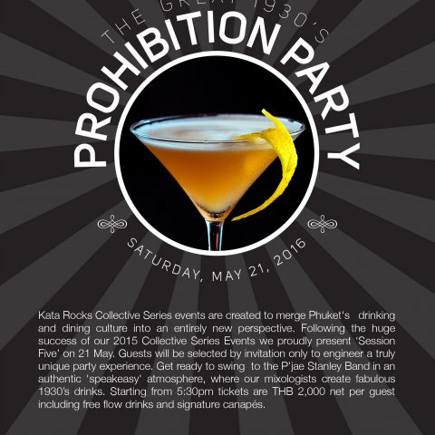 Kata Rocks Collective Series events - Prohibition Party