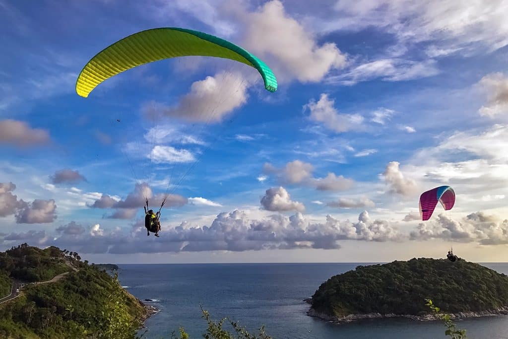 10 Amazing things to do in Phuket - Parasail over Windmill Viewpoint