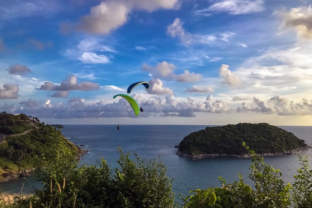 10 Amazing things to do in Phuket - Parasail over Windmill Viewpoint