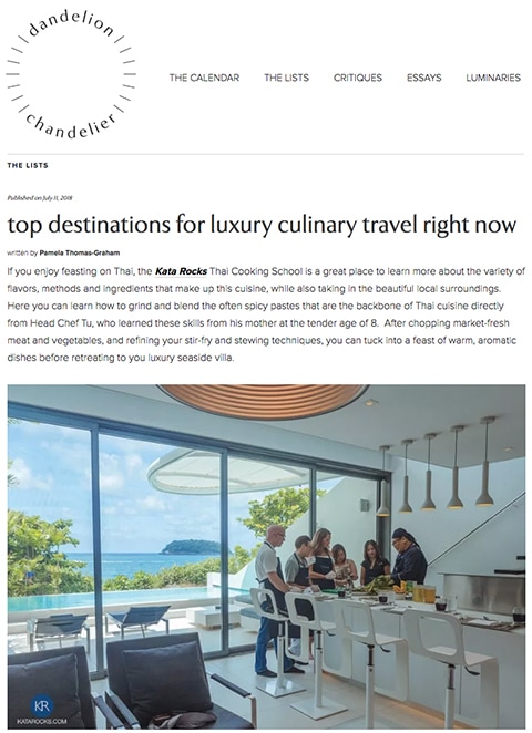 Dandelionchandelier.com - Top Destinations for Luxury Culinary Travel Right Now