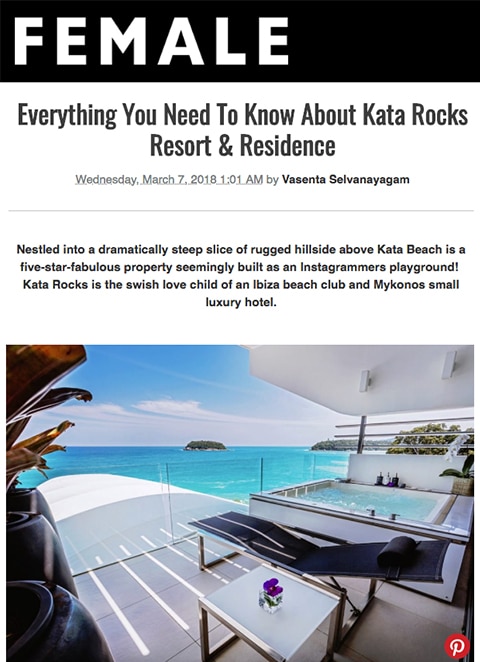 Female Magazine - Everything You Need To Know About Kata Rocks Resort & Residence