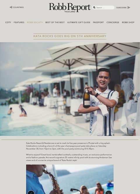 Robb Report - 5th Anniversary