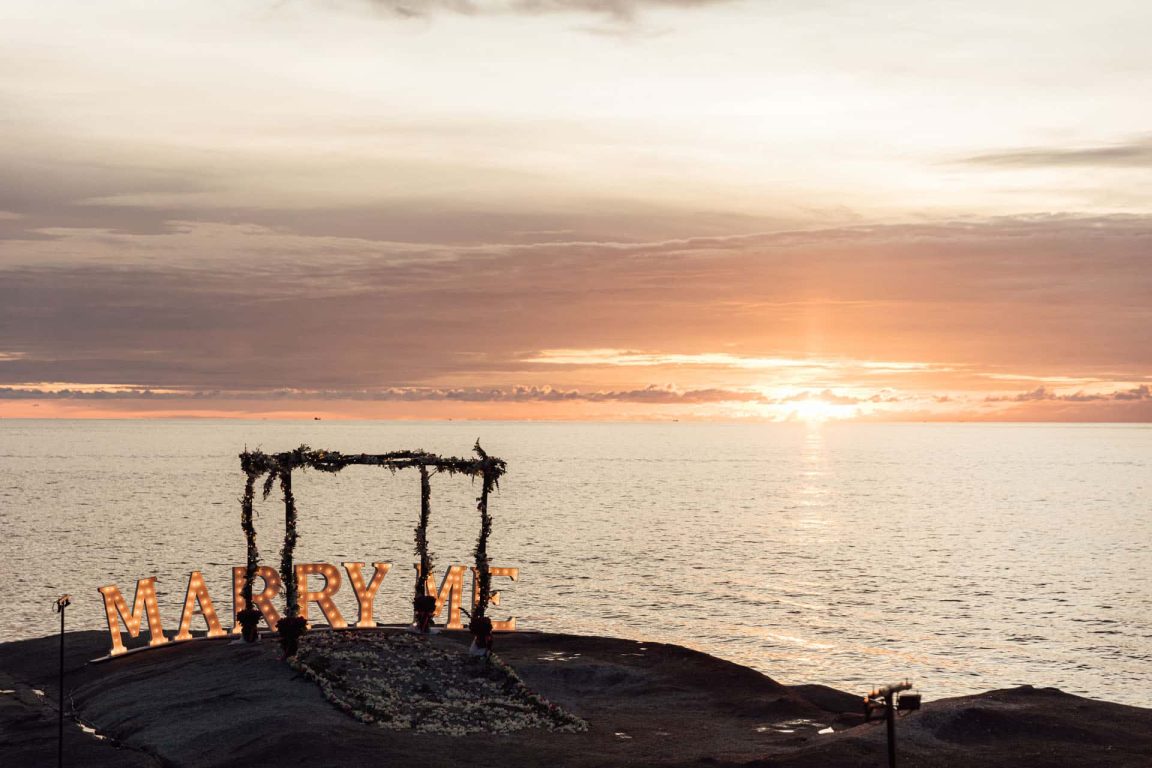 Wedding events at Kata Rocks